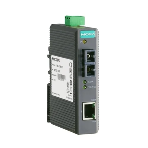 Медиаконвертер Ethernet 10/100BaseTX в 100BaseFX (одномодовое оптоволокно, разъем SC), WDM-B (передача по одной жиле) в металлическом корпусе